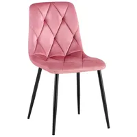CLP Esszimmerstuhl Clairton, Samt rosa