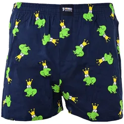 Happy Shorts Herren Web-Boxershorts - American Boxershorts Frosch L