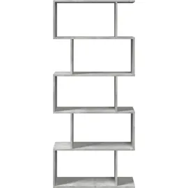 vidaXL Bücherregal 5 Etagen 70 x 24 x 161 cm Grau