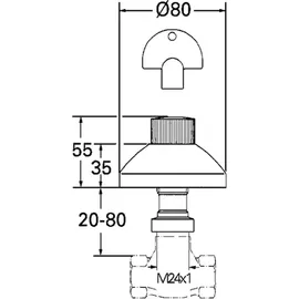 Grohe UP-Ventil Oberbau Atlanta Unterputzventil