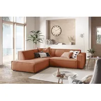 KAWOLA Sofa SAMU Ecksofa Cord rost Recamiere links