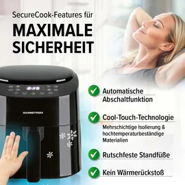 GOURMETmaxx Heißluft-Fritteuse Digital 4,5l 1400W