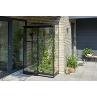 Juliana Halls Gewächshaus Qube Lean-to 24 Schwarz 0,8 m2