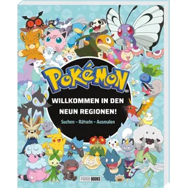 Panini Pokémon: Willkommen in den neun Regionen! - Suchen - Rätseln - Ausmalen