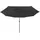 vidaXL Sonnenschirm mit LED-Leuchten Ø 400 cm schwarz