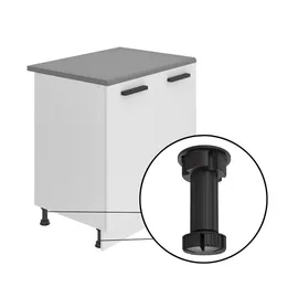 Belini Eckschrank 90 x 82 x 90 cm Silber