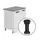 Belini Eckschrank 90 x 82 x 90 cm Silber