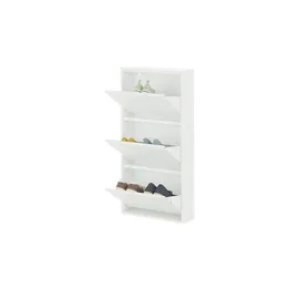 Möbel Kraft Schuhkipper 50 x 105 x 15 cm weiß matt / weiß