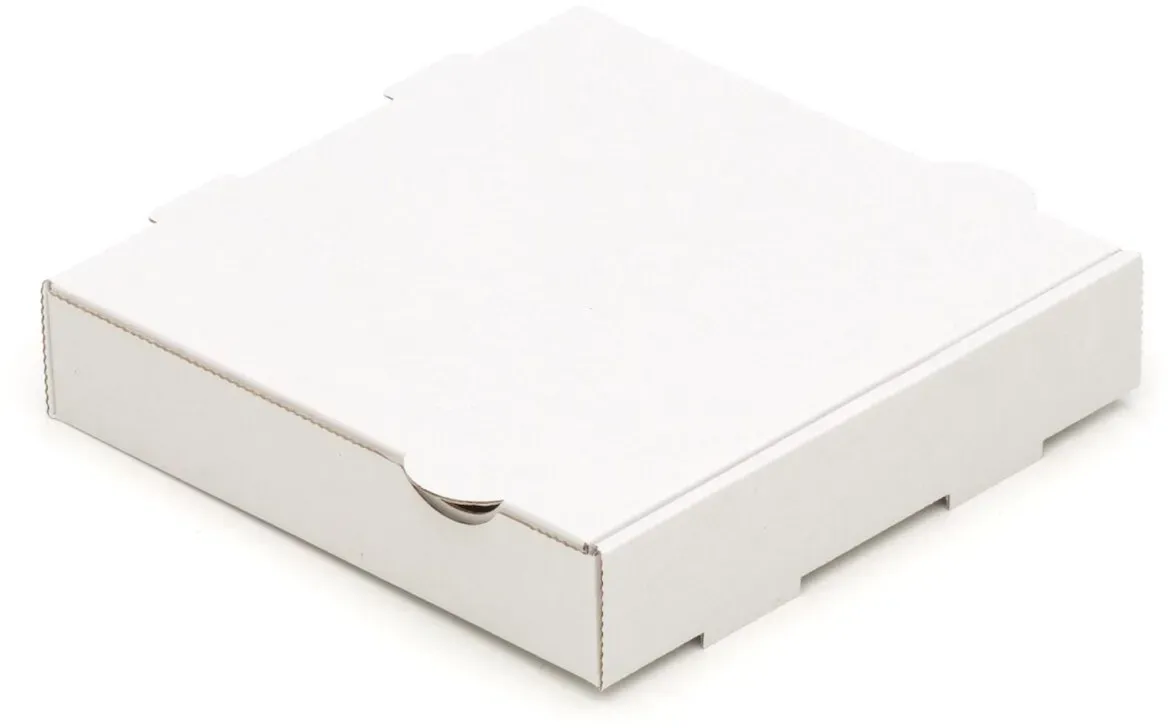 KK Verpackungen 400 Pizzakartons 200 x 200 x 30 mm Pizzaschachteln Blanko Verpackungen weiß