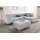 Home Affaire Ecksofa HOME AFFAIRE "Janek Scandic Design, elegant und zeitlos, L-Form", grau (hellgrau), B:263cm H:81cm T:191cm, Struktur fein ( 100% Polyester);Struktur weich (92% Polyester, 8% Nylon);Struktur fein ( 100% Polyester), Sofas, Ecksofa, mit Federkern und