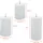 Spetebo LED Kerze 3er Set 15 cm 12 cm 10 cm weiß