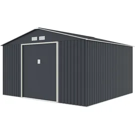 Konifera Gartenhaus Burgos Plus 3,41 x 3,22 m Beige/Grau