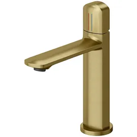 doporro WAO-1190 Waschtischarmatur Gebürstet Gold