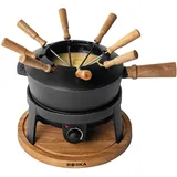 Boska Fondueset Elektrisch Pro 2,2L - Premium Fondue - Käsefondue - Schokofondue - Hotpot - Für 8 personen - Topf set -Extralanges Kabel - Gusseisen - Elektrisch - Fondue gerät