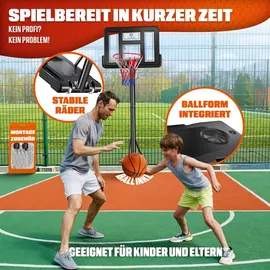 Kesser Basketballkorb 160-210 cm Schwarz