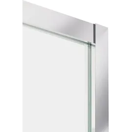 Beliani JUKATAN Duschkabine mit Schiebetür 80 x 185 cm Silber Sicherheitsglas