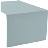sander table + home Tischdecke Tischläufer "Loft", fleckabweisend Uni blau 40 cm x 100 cm
