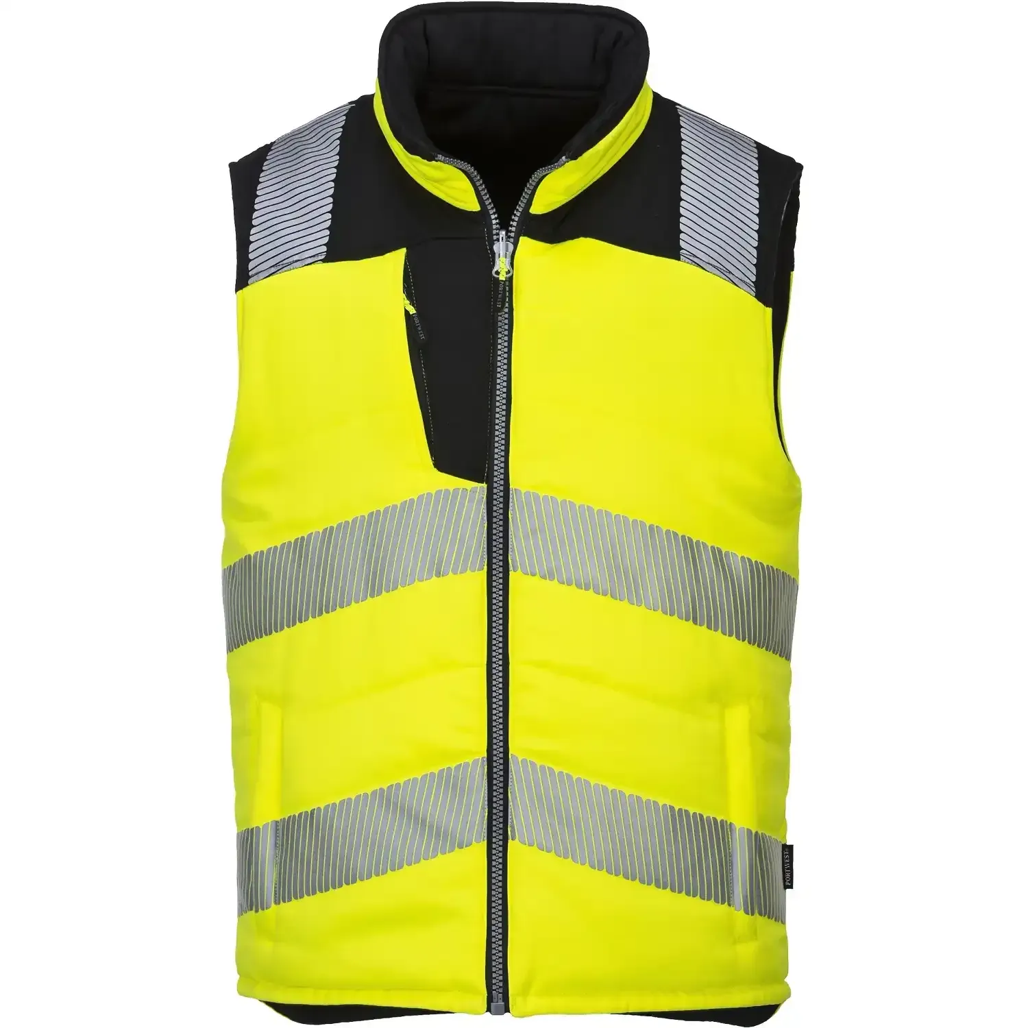 Warnschutz Winterweste "PW374" wendbar PW3 - M - gelb/schwarz