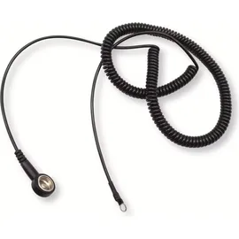 Quadrios ESD-Erdungskabel 3.60m Druckknopf 10 mm, Ringkabelschuhanschluss