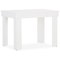 Homestyle4u Esstisch Tisch 90x60 cm Weiß Holz Wohnzimmertisch (kein Set) weiß
