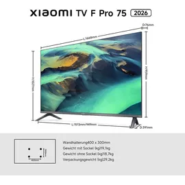 Xiaomi TV F Pro 75" 4K UHD QLED Smart TV