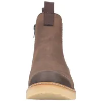 Rieker Damen Chelsea Boot Profilsohle Stiefelette Stretch warm gefüttert Z5050, Größe:39 EU, Farbe:Braun - Braun - 39