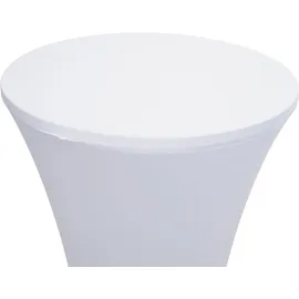 Mendler Stehtischhusse HWC-J30 Weiß Ø 60 cm