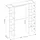 vente-unique Eckkleiderschrank Kleiderschranksystem - B. 164/234 cm - Weiß & Grau - DORIAN