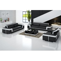 JVmoebel Sofa Schwarze Couchgarnitur 3+1+1 Moderne Sofas Polstermöbel Design Neu, Made in Europe schwarz
