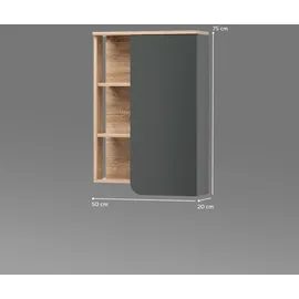 livinity Marano Badschrank 50 x 75 x 20 cm Anthrazit