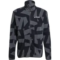 Adidas Terrex Multi Printed Fleecejacke Herren JY4814 - carbon