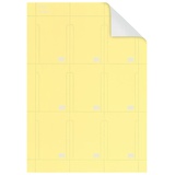 Nobo T-Karten, Größe 2, 20 Stück, gelb