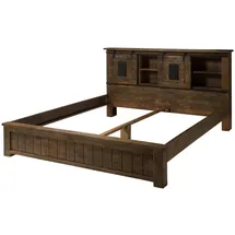 MASSIVMOEBEL24.DE Bett Mango lackiert Railway #443