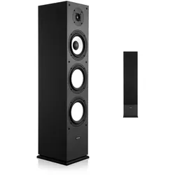 VEVOR Standlautsprecher, 2-Wege-System mit 2,54 cm Hochtöner, 16,51 cm Tieftöner, 200 W Spitzenleistung, 70 Hz–20 kHz Frequenzgang, robustes MDF-Gehäuse, für Home-Audio, Einzeln