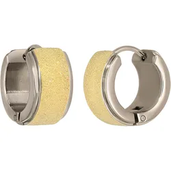 Paar Creolen TITANIA "Ohrringe", silber (silbergoldfarben), Ohrringe, Damen, Titan