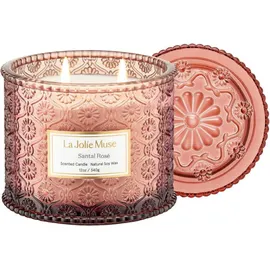 luxuskollektion Duftkerze Sandelholz Rosé 340 g pink