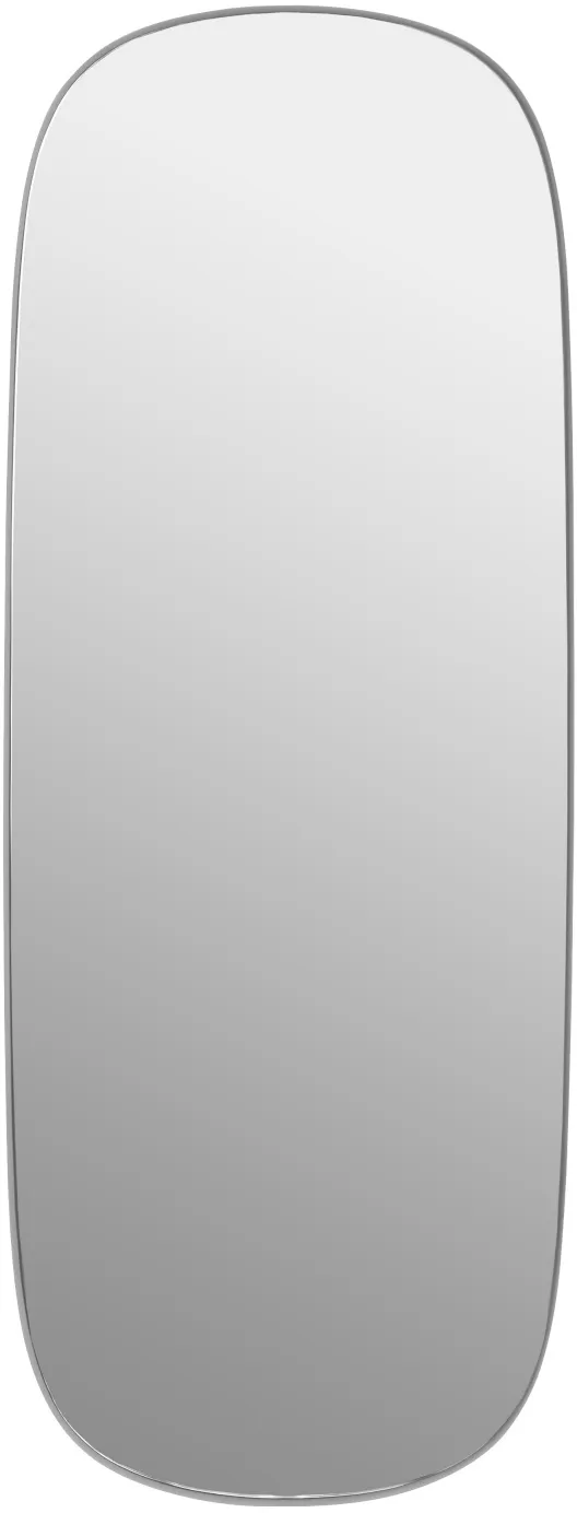 Muuto Framed Spiegel, large, grau / glasklar