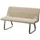 Hti-Living Polsterbank Emrys Blau 140 x 40 x 48 cm