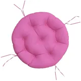 vidaXL Kissen Rund Ø 60 x 11 cm rosa 1 St.