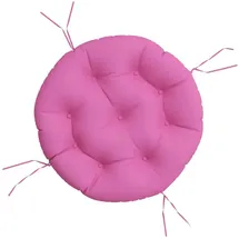 vidaXL Kissen Rund Ø 60 x 11 cm rosa 1 St.