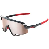 100% Slendale HiPER Crimson-Silver Sportbrille (Größe ONE SIZE, schwarz)