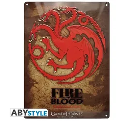 ABYstyle Game of Thrones Targaryen - Metallplatte - Emblem