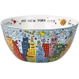 GOEBEL My New York City Day Schale James Rizzi aus Porzellan in Bunten Farben, Maße: 15cm x 15cm x 7cm, 26-103-13-1