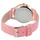 Excellanc Damenuhr Kunstleder Armbanduhr Quarz Analog - Rosa