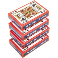 SIDCO Spielkarten 4 x 54 Bridge Canasta Kartenspiel Poker Skat Rommé Karten Set