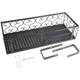 Hztyyier Hängendes Blumenregal aus Eisen - Blumentopfregal für Balkon, Pflanzenregal Lagergeländer Regal Dekoration