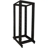 DSIT 32 HE, 19” Rackschrank auf Rollen, unmontiert (BxTxH) 600 x 800 x 1600mm - Schwarz