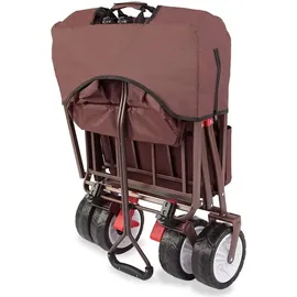 FUXTEC Fuxlife Einsteiger Bollerwagen FX-CT350 Braun