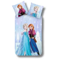 MTOnlinehandel Bettwäsche 135x200, Frozen Kinderbettwäsche Mädchenbettwäsche Eiskönigin Snowflake Prinzessin,