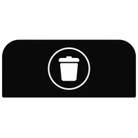 Rubbermaid Hinweisschild 2155310 f.Behältereinheit 57l Restmüll sw
